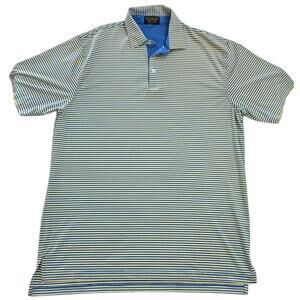 Duke University Golf Club Men’s Large Blue Yellow Short Sleeve Polo